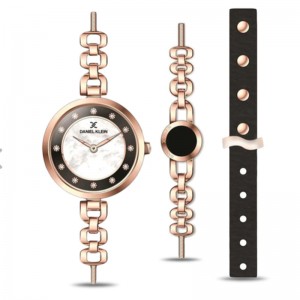 Daniel Klein DK12211-2 Rosegold Black